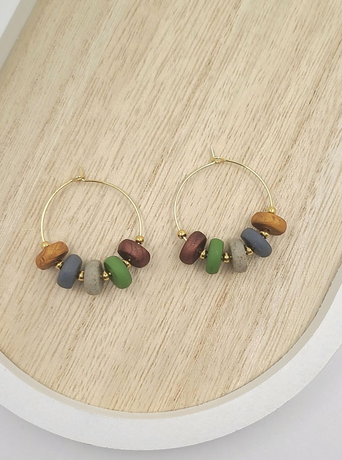 Beaded Hoops