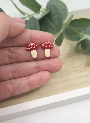 Mushroom Stud Earrings