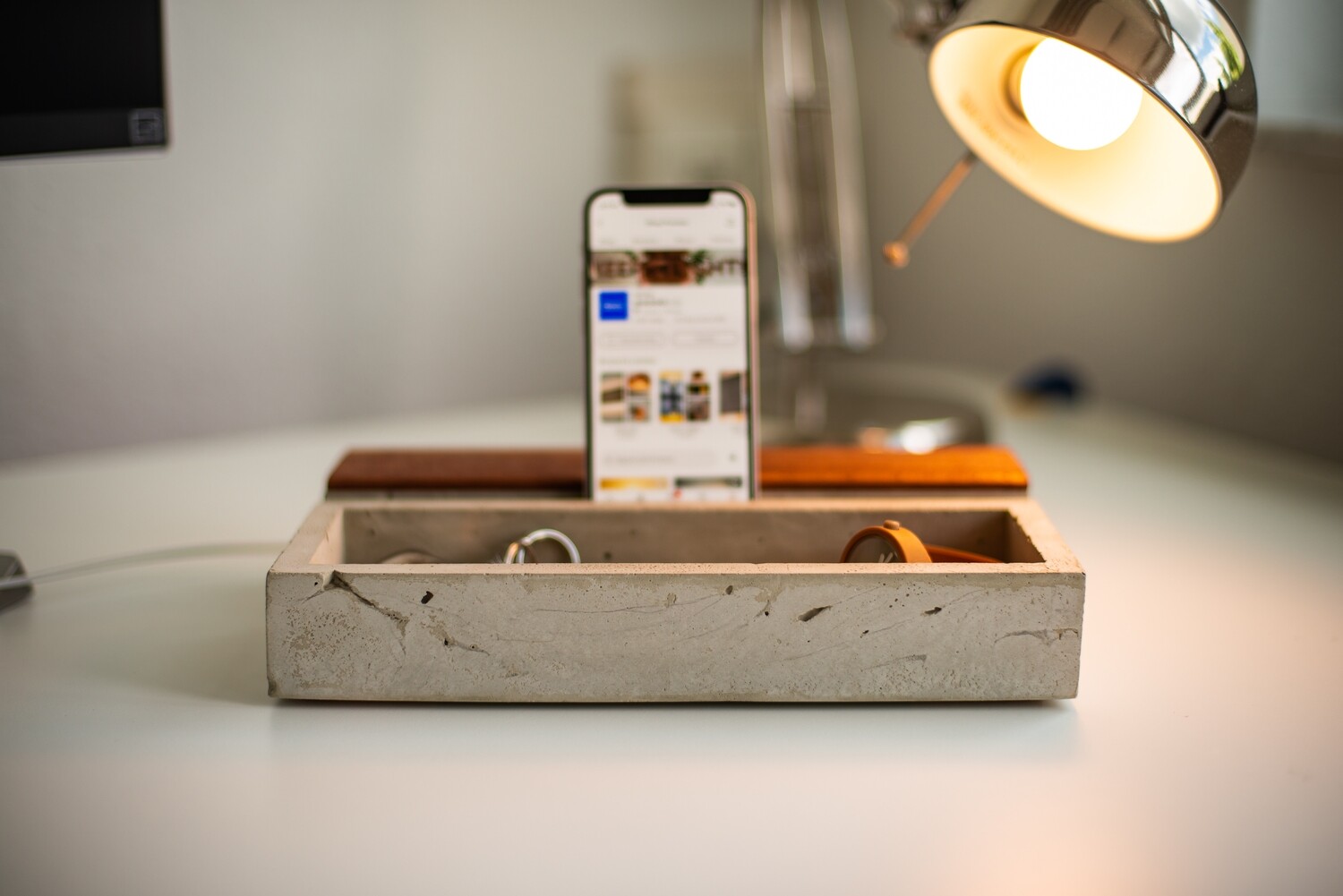 concrete organizer DOCK#503 docking station desk organizer