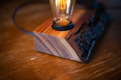 desk lamp BLOCK#355 nightlight. wooden lamp. edison lamp