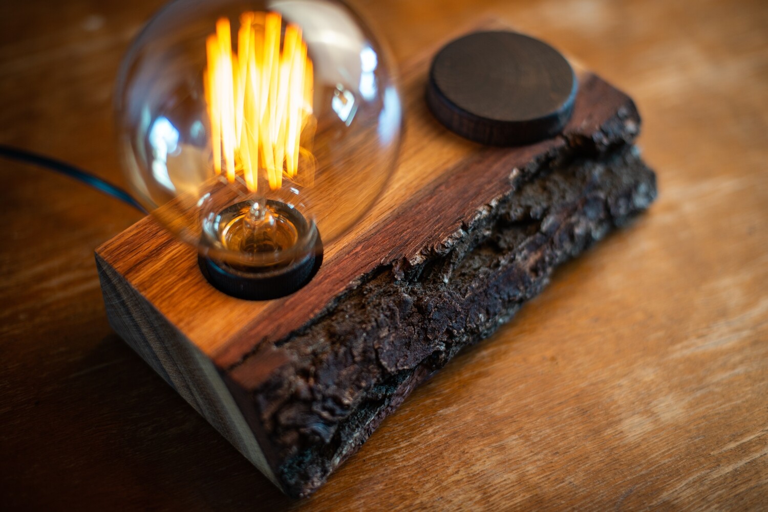 desk lamp BLOCK#354 nightlight. wooden lamp. edison lamp