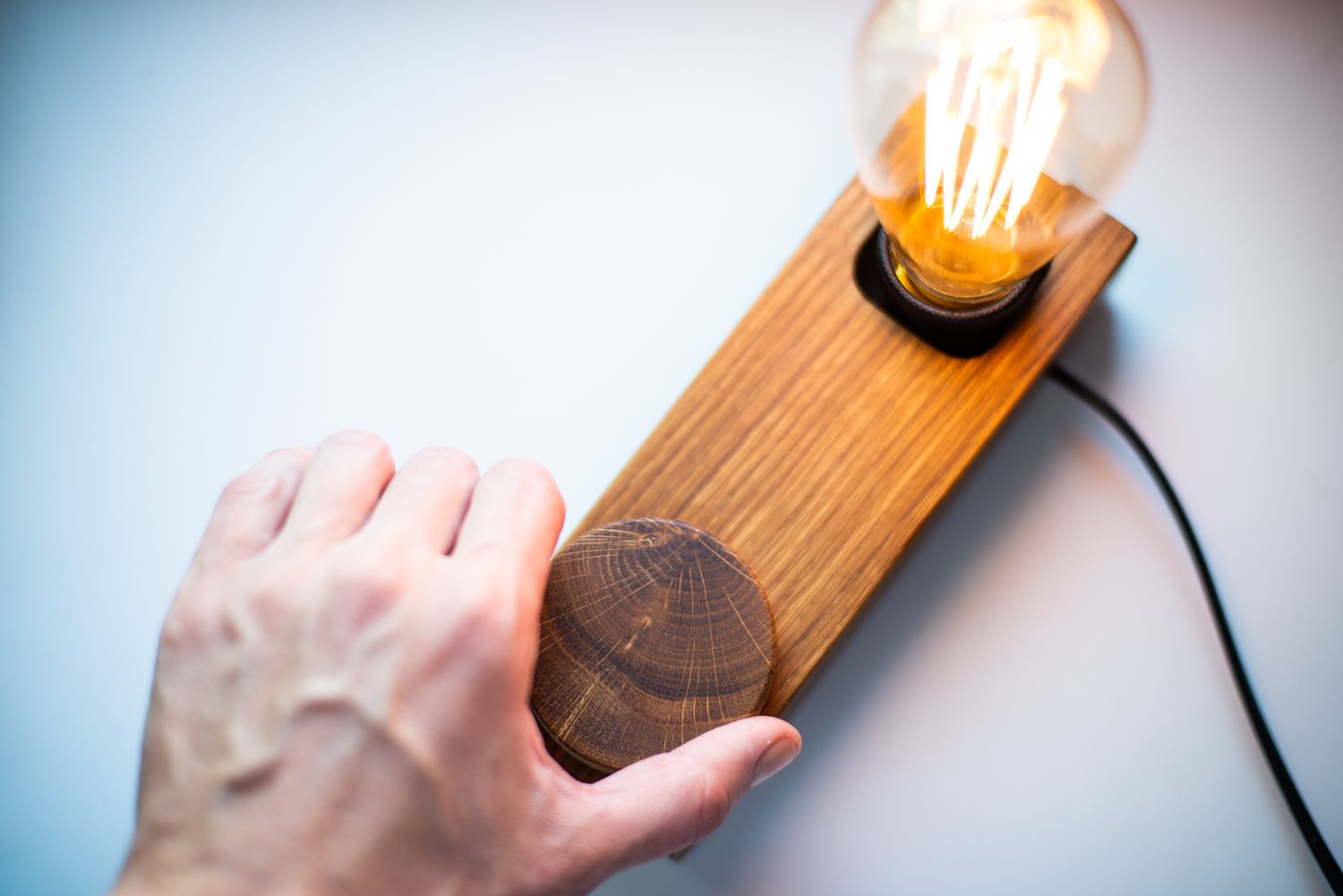 desk lamp BLOCK#354 nightlight. wooden lamp. edison lamp