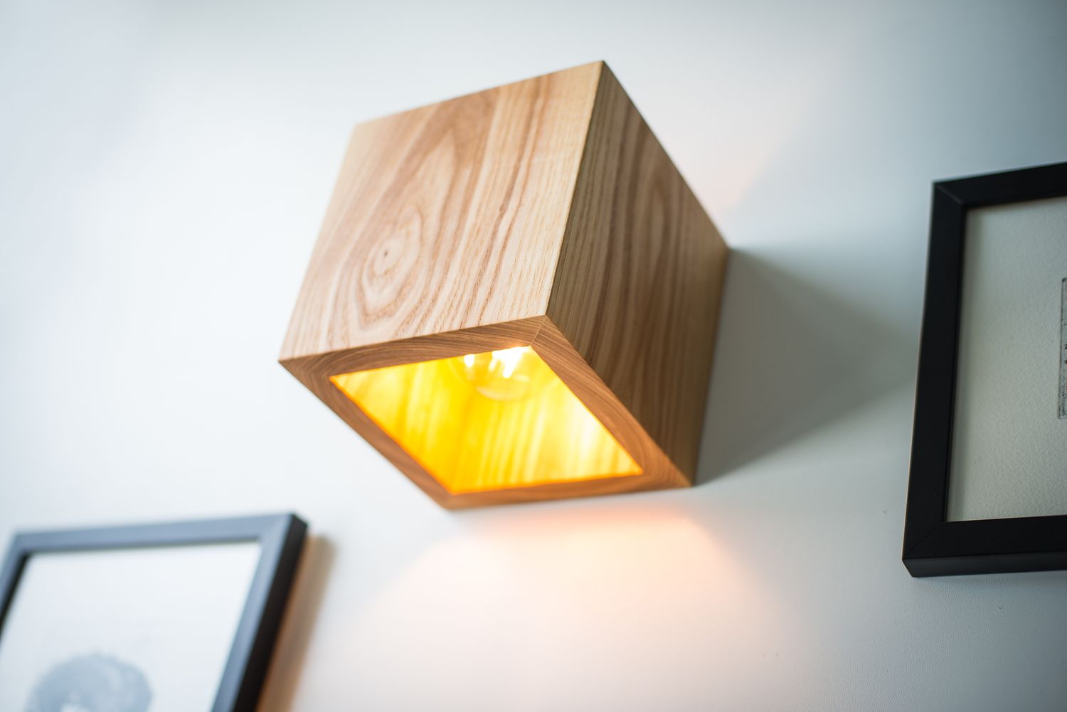 wood lamp Q#531 wall sconce. bedside lamp