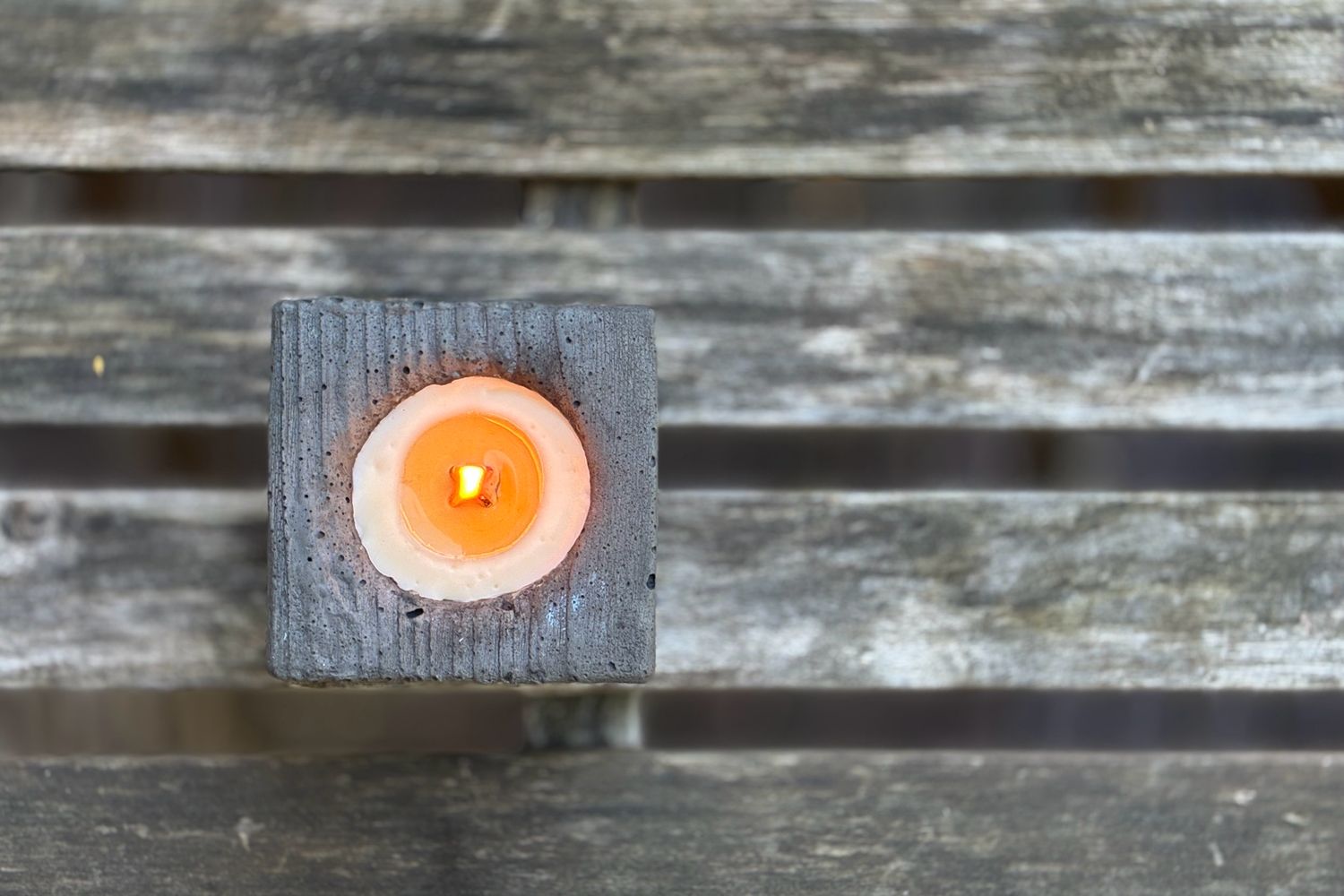 concrete soy wax candle COAL#2 organic cocoa butter