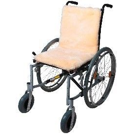 Lammfell Rollstuhlauflage