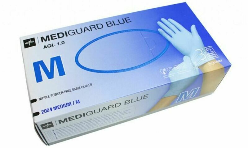 GUANTI IN NITRILE MEDIGUARD BLUE 200 PEZZI