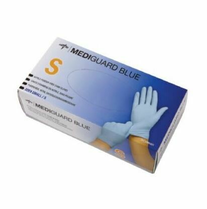 GUANTI IN NITRILE MEDIGUARD BLUE 200 PEZZI, Misura: 7-S