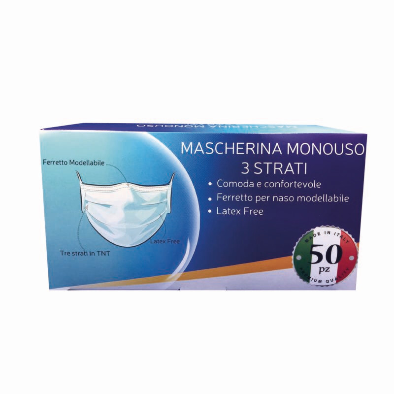 MASCHERINA CHIRURGICA NERA