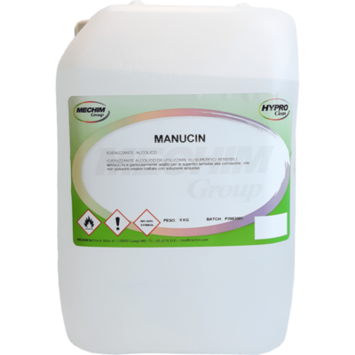 DETERGENTE SUPERFICI MANUCIN BASE ALCOOL 9 LT