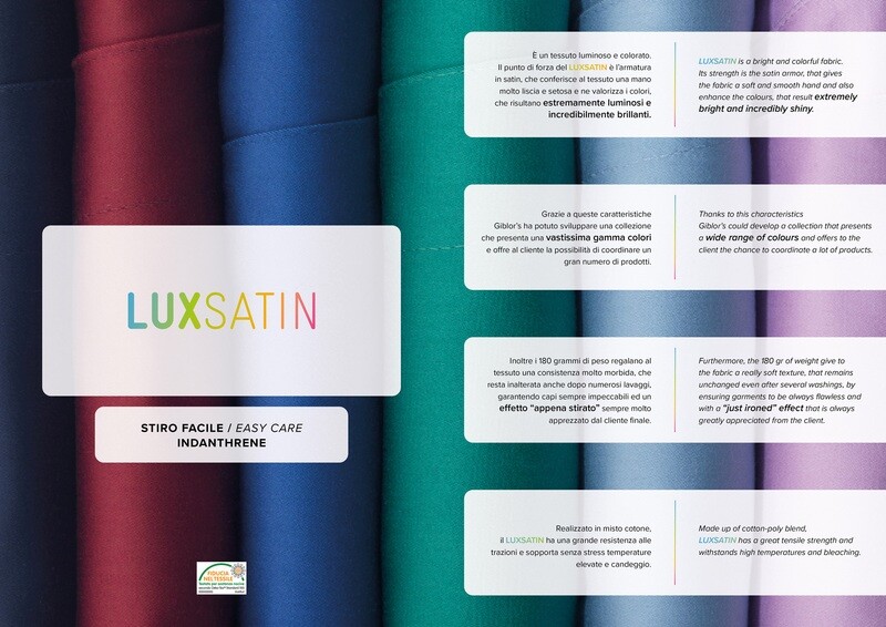 CASACCA ALBERTO LUX SATIN BLU