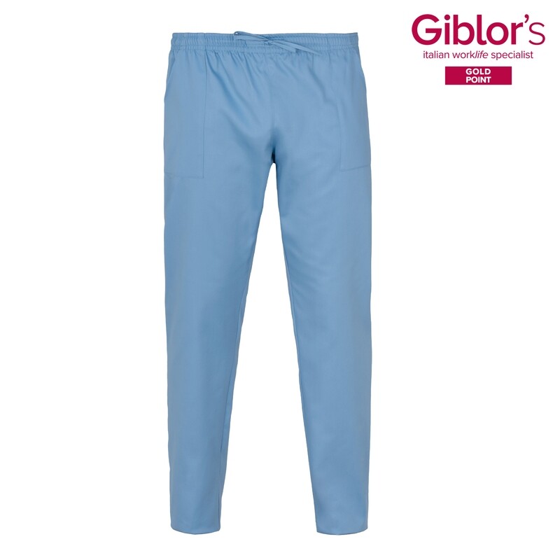 PANTALONE ALAN LUX SATIN AZZURRO