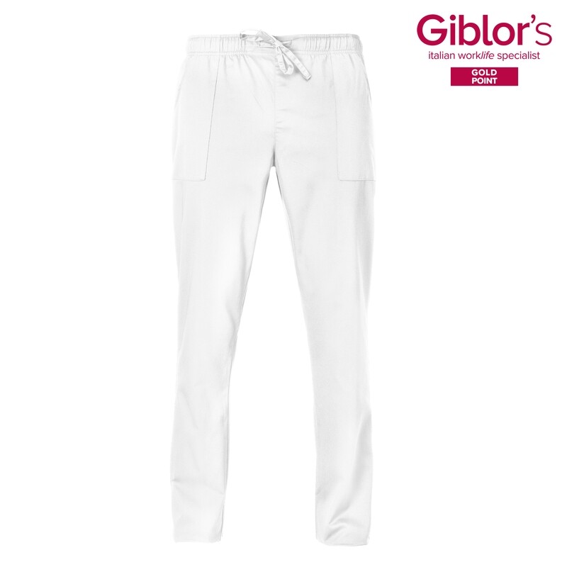 PANTALONE ALAN LUX SATIN BIANCO