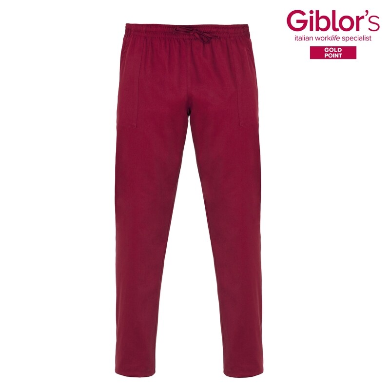 PANTALONE ALAN LUX SATIN BORDEAUX