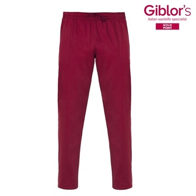 PANTALONE ALAN LUX SATIN BORDEAUX