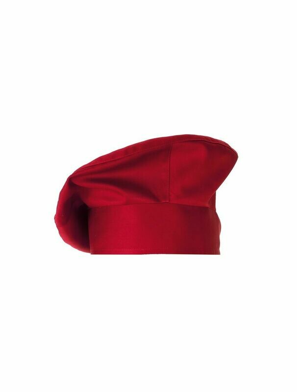 CAPPELLO CUOCO LUX SATIN ROSSO