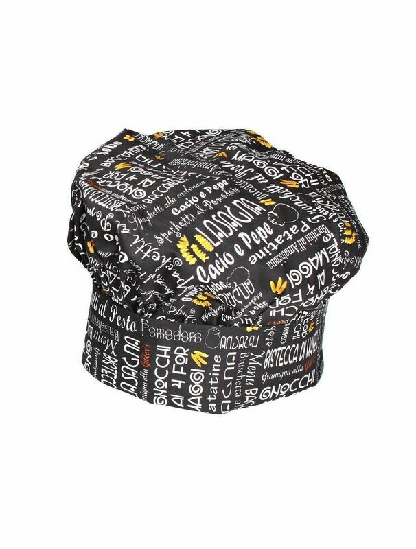 CAPPELLO CUOCO MENU&#39; NERO