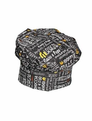 CAPPELLO CUOCO MENU&#39; NERO