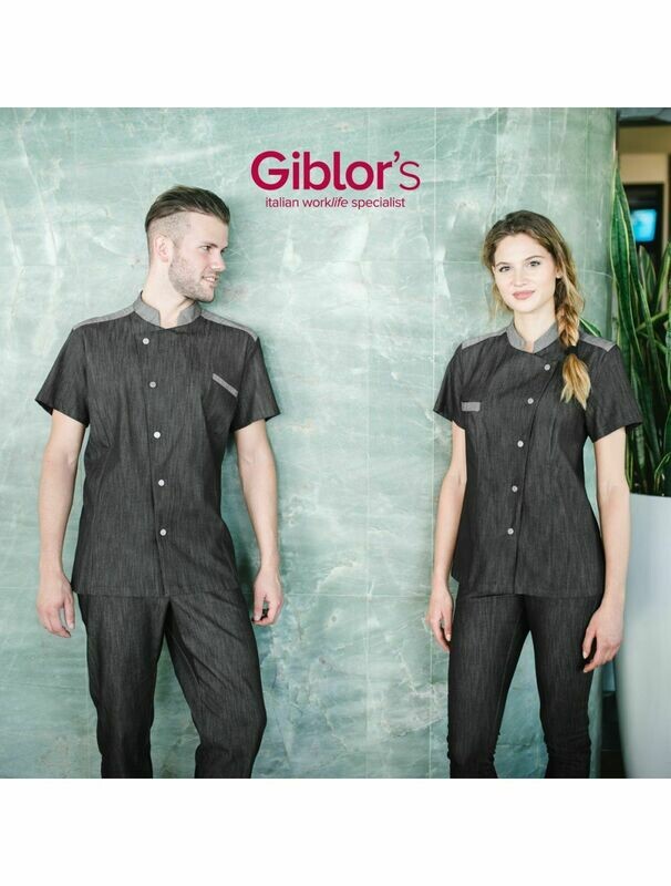 GIACCA ACHILLE DENIM NERO
