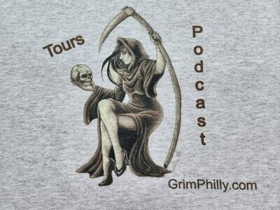 Grim Philly Tee Shirt - Lady Reaper Design
