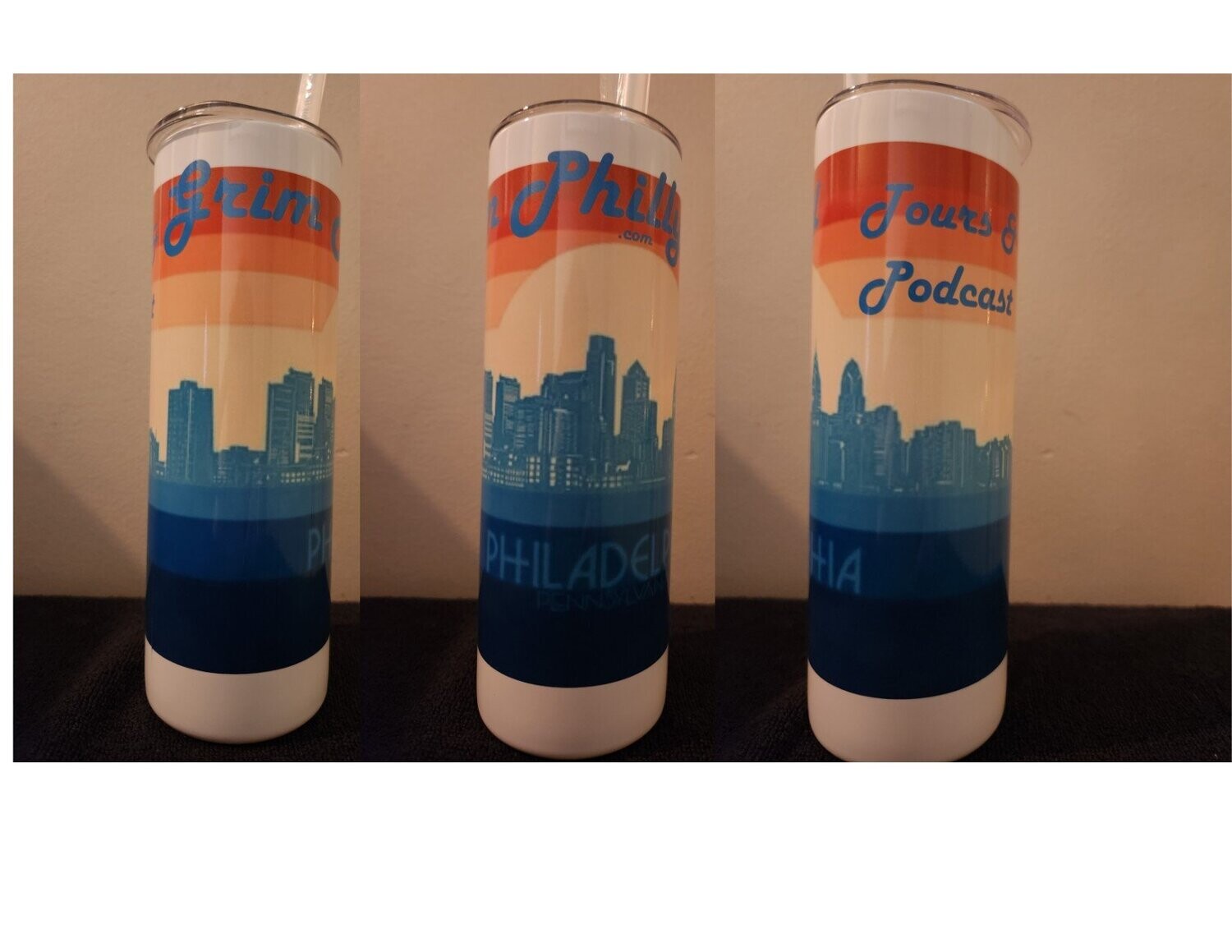 Grim Philly Hot/Cold Tumbler - Retro Design