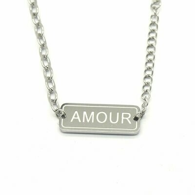 Mixed Chains Necklace AMOUR