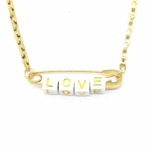 Love Paperclip Ketting