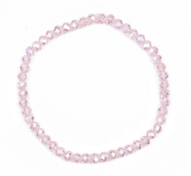Basic Kralenarmband 50 Beads roze