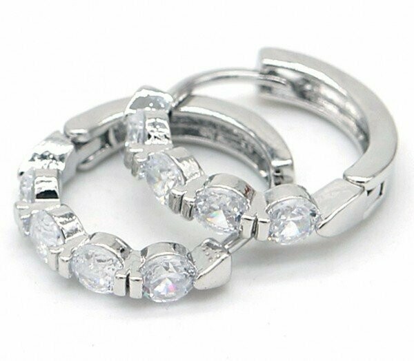 Earrings with Cubic Zirconia Silver
