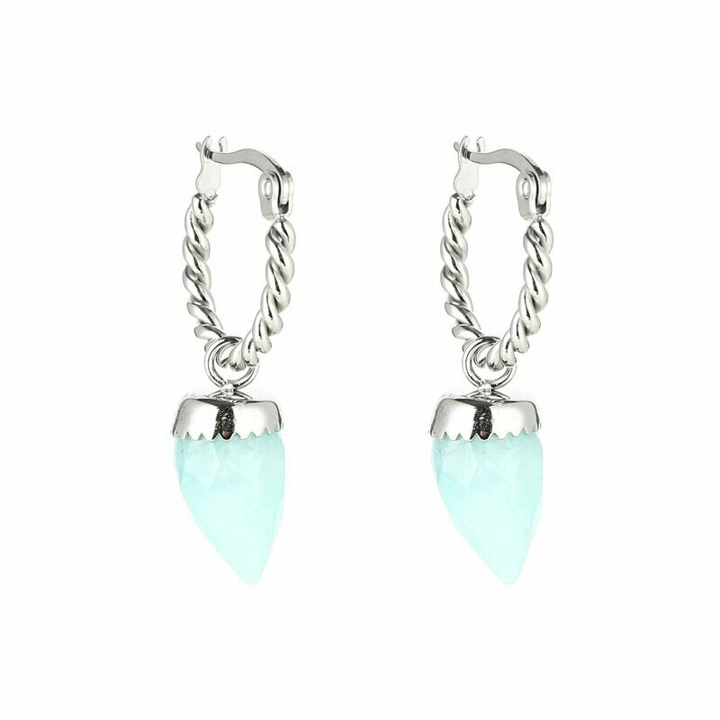 Oorbel Mint / Silver