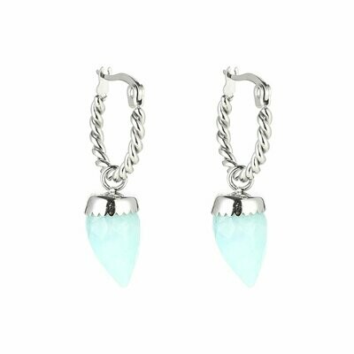 Oorbel Mint / Silver