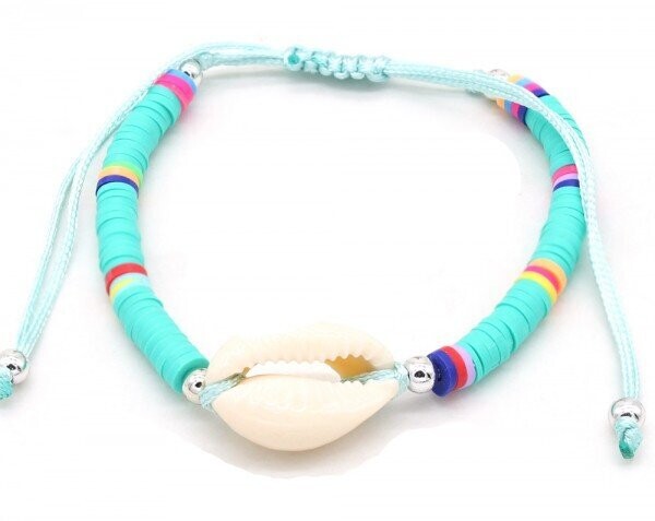 Schelpenarmband Summer Blue