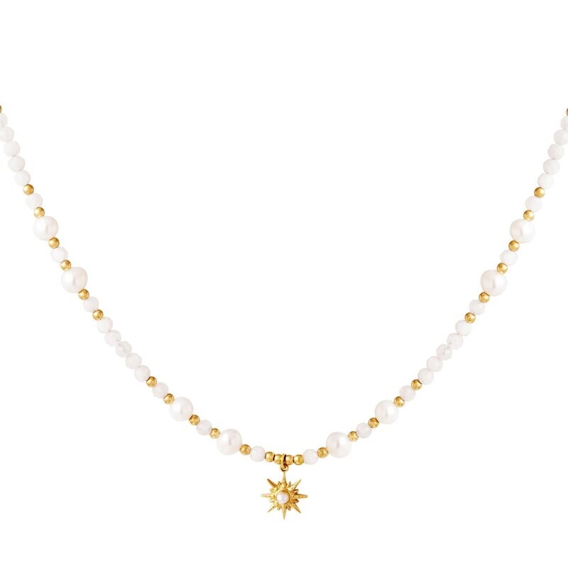 Parelketting met ster hanger