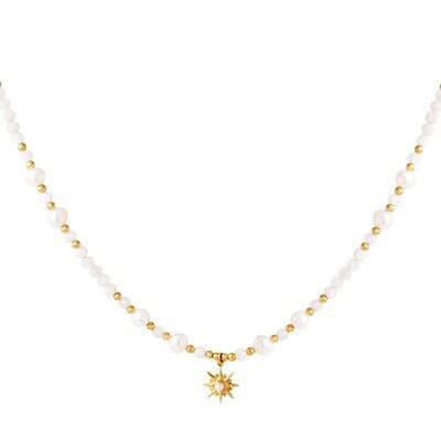 Parelketting met ster hanger