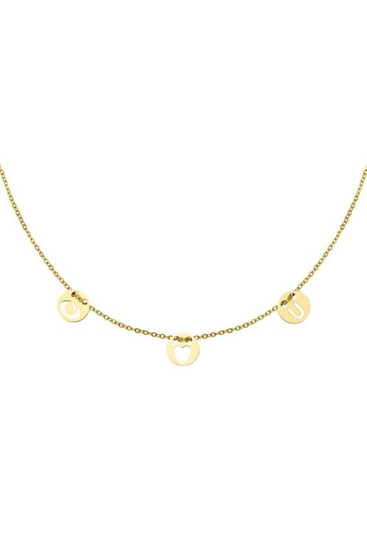Ketting Eye Love You - Goud