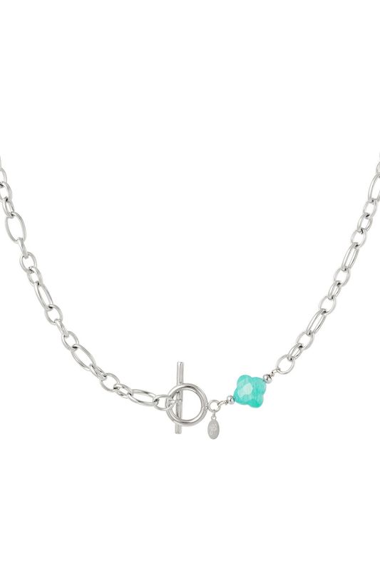 Schakelketting met klaversteen