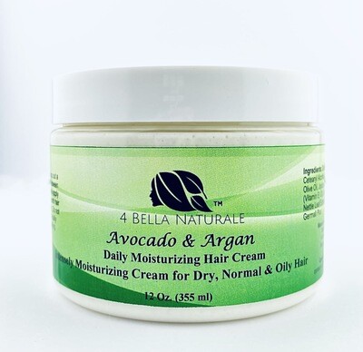 Avocado & Argan Oil Daily Moisturizer Hair Cream 
