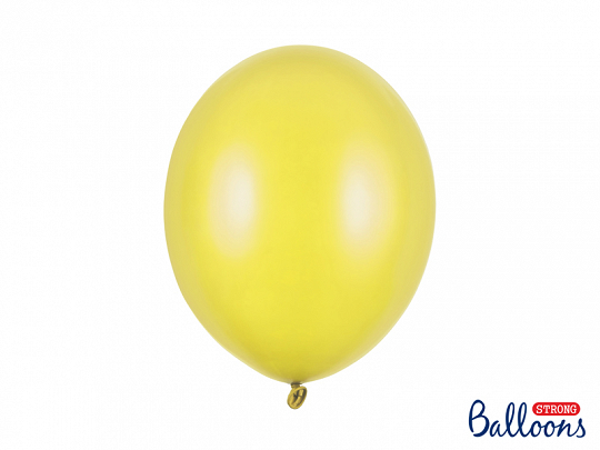 Lateksa balons, 30 cm, perlamutra, dzeltena krāsa - 1 gab.