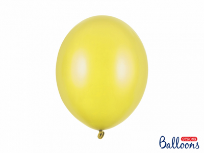 Lateksa balons, 30 cm, perlamutra, dzeltena krāsa - 1 gab.