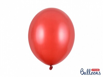 Lateksa balons, 30 cm, perlamutra, sarkana krāsa - 1 gab.