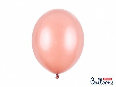Lateksa balons, 30 cm, perlamutra, rozā zelta krāsa - 1 gab.