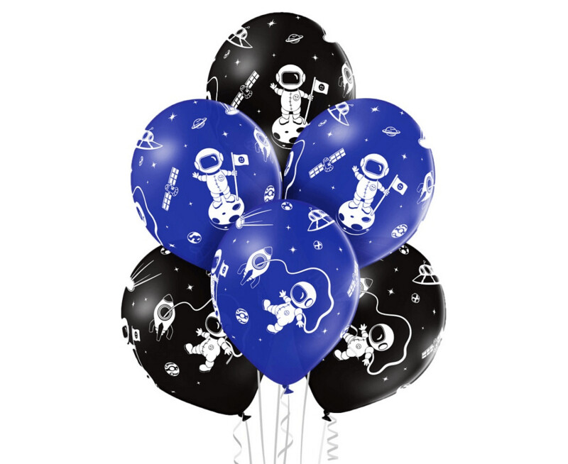 Lateksa balons, 30 cm,  "Astronauts" - 1 gab.