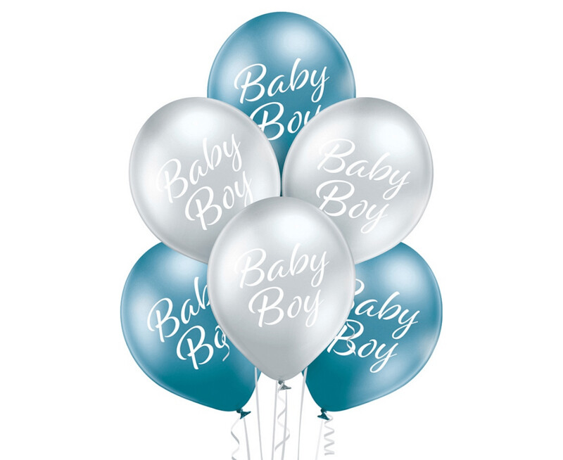 Lateksa balons, 30 cm,  "Baby boy" - 1 gab.