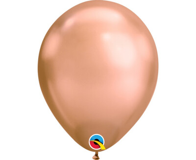 Hromēts lateksa balons, 30 cm, rozā zelta krāsa - 1 gab.