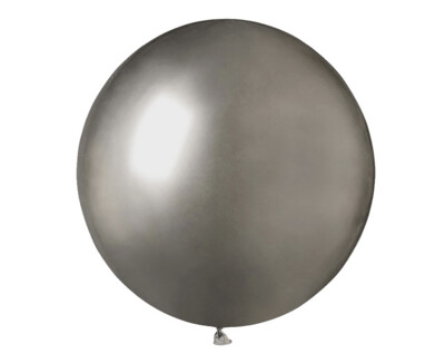 Hromēts lateksa balons, 48 cm, grafīta pelēka krāsa - 1 gab.