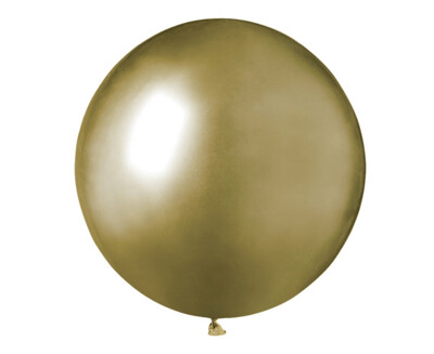 Hromēts lateksa balons, 48 cm, zelta krāsa - 1 gab.