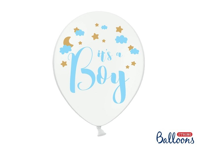 Lateksa balons, 30 cm,  "Its a Boy" - 1 gab.