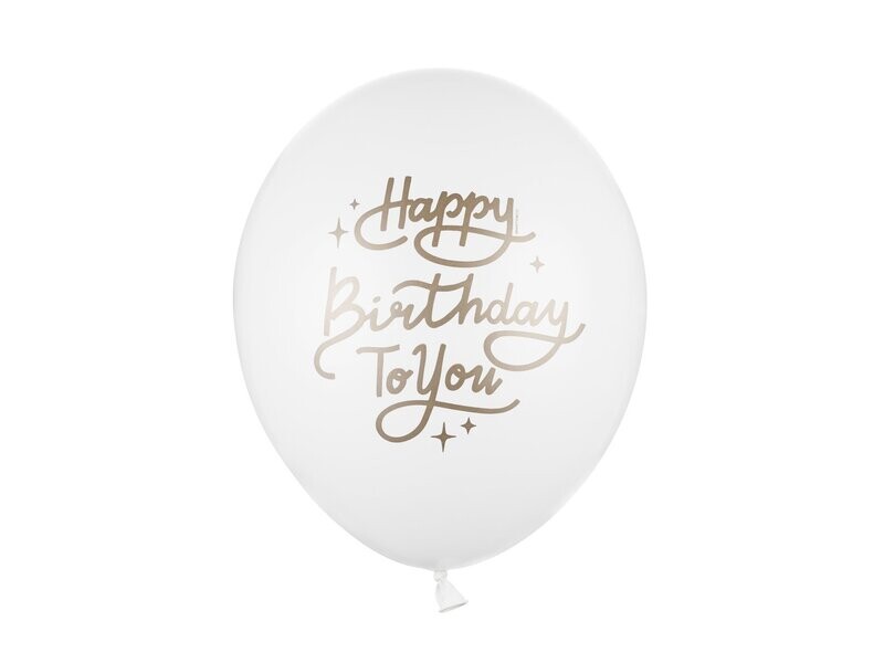 Lateksa balons , 30 cm, "Happy Birthday to You" - 1 gab.