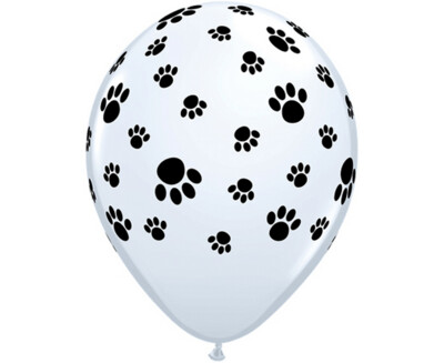 Lateksa balons, 28 cm, "Suņa pēdiņas" - 1 gab.
