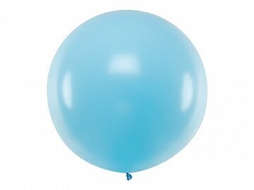 Lateksa balons, 60 cm, gaiši zila krāsa