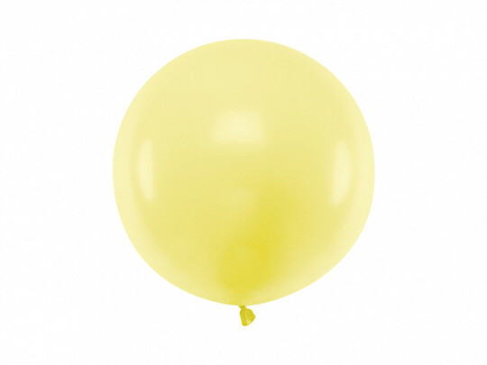 Lateksa balons, 60 cm, gaiši dzeltena krāsa
